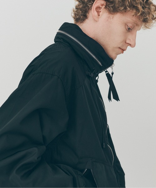 MAISON CLUB(メゾンクラブ)の「【MAISON CLUB】Tech Short Blouson / テックショートブルゾン SNF(ブルゾン・メンズ・ブラック/グリーン・M/L)」の12枚目の写真
