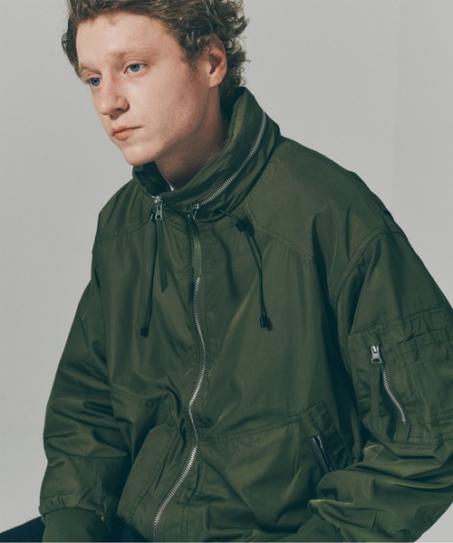 MAISON CLUB(メゾンクラブ)の「【MAISON CLUB】Tech Short Blouson / テックショートブルゾン SNF(ブルゾン・メンズ・ブラック/グリーン・M/L)」の15枚目の写真