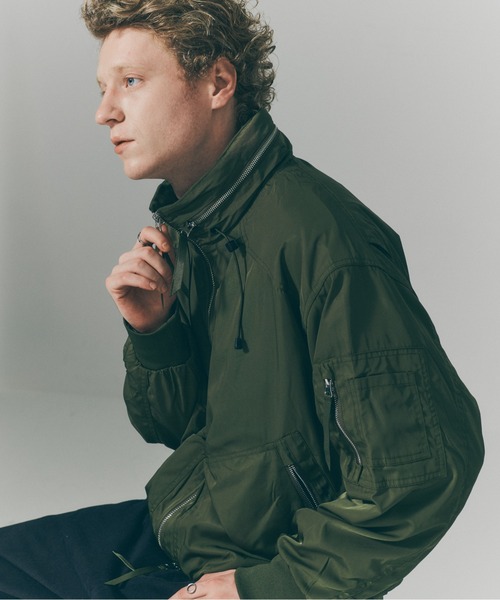 MAISON CLUB(メゾンクラブ)の「【MAISON CLUB】Tech Short Blouson / テックショートブルゾン SNF(ブルゾン・メンズ・ブラック/グリーン・M/L)」の16枚目の写真