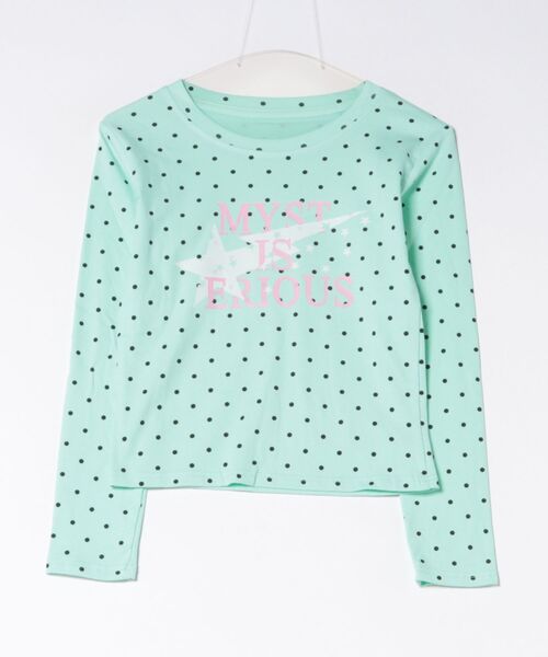 SPINNS(スピンズ)の「長袖カットソー/ドットロゴ/ガールズストリート(Tシャツ/カットソー・レディース・ネイビー/ミント/グレー/ブラウン・ONESIZE)」の7枚目の写真