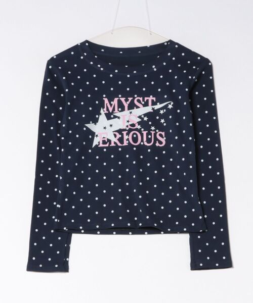 SPINNS(スピンズ)の「長袖カットソー/ドットロゴ/ガールズストリート(Tシャツ/カットソー・レディース・ネイビー/ミント/グレー/ブラウン・ONESIZE)」の8枚目の写真