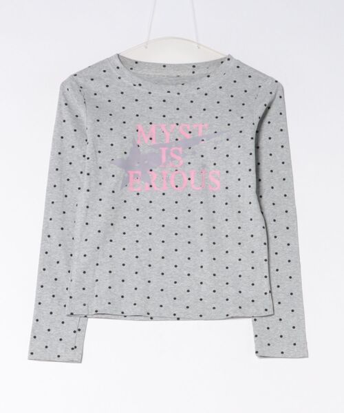 SPINNS(スピンズ)の「長袖カットソー/ドットロゴ/ガールズストリート(Tシャツ/カットソー・レディース・ネイビー/ミント/グレー/ブラウン・ONESIZE)」の5枚目の写真