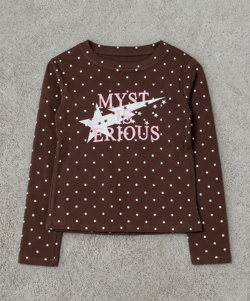 SPINNS(スピンズ)の「長袖カットソー/ドットロゴ/ガールズストリート(Tシャツ/カットソー・レディース・ネイビー/ミント/グレー/ブラウン・ONESIZE)」の18枚目の写真