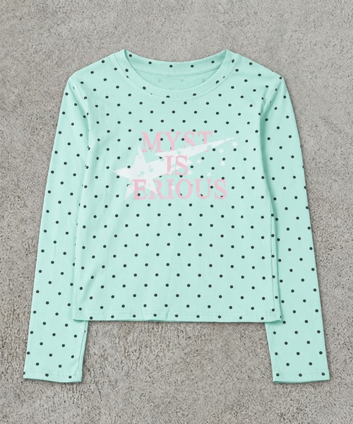 SPINNS(スピンズ)の「長袖カットソー/ドットロゴ/ガールズストリート(Tシャツ/カットソー・レディース・ネイビー/ミント/グレー/ブラウン・ONESIZE)」の19枚目の写真