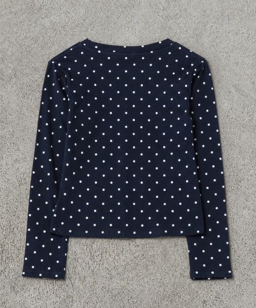 SPINNS(スピンズ)の「長袖カットソー/ドットロゴ/ガールズストリート(Tシャツ/カットソー・レディース・ネイビー/ミント/グレー/ブラウン・ONESIZE)」の21枚目の写真