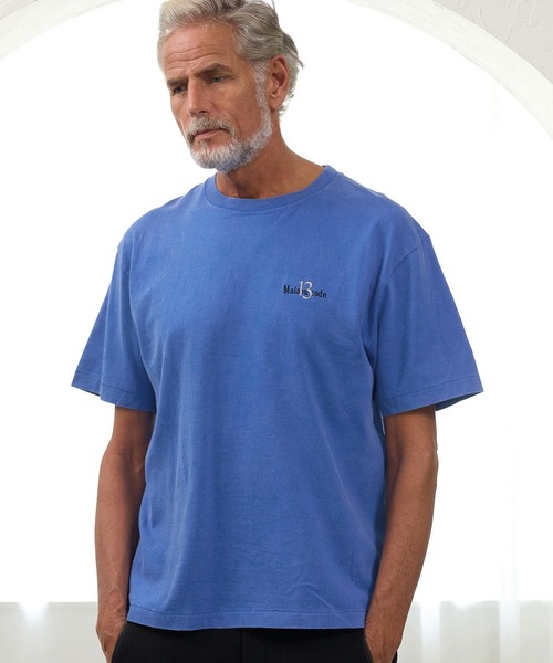 Maison code 13(メゾンコードサーティーン)の「mt10626- Faded Wash T Shirt Tシャツ(M26W-31)(Tシャツ/カットソー・メンズ・ブルー/グリーン/グレー・S/XL/M/L)」の5枚目の写真