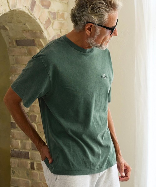 Maison code 13(メゾンコードサーティーン)の「mt10626- Faded Wash T Shirt Tシャツ(M26W-31)(Tシャツ/カットソー・メンズ・ブルー/グリーン/グレー・S/XL/M/L)」の10枚目の写真