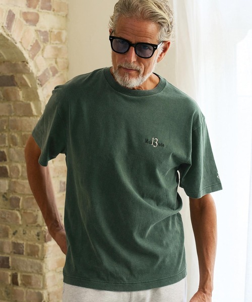 Maison code 13(メゾンコードサーティーン)の「mt10626- Faded Wash T Shirt Tシャツ(M26W-31)(Tシャツ/カットソー・メンズ・ブルー/グリーン/グレー・S/XL/M/L)」の11枚目の写真