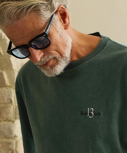 Maison code 13(メゾンコードサーティーン)の「mt10626- Faded Wash T Shirt Tシャツ(M26W-31)(Tシャツ/カットソー・メンズ・ブルー/グリーン/グレー・S/XL/M/L)」の12枚目の写真