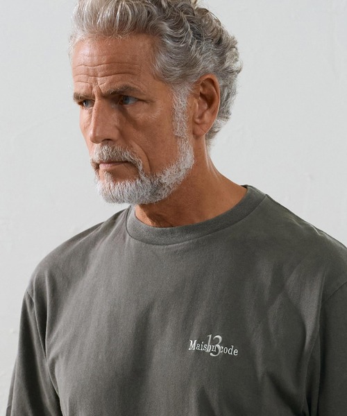 Maison code 13(メゾンコードサーティーン)の「mt10626- Faded Wash T Shirt Tシャツ(M26W-31)(Tシャツ/カットソー・メンズ・ブルー/グリーン/グレー・S/XL/M/L)」の17枚目の写真