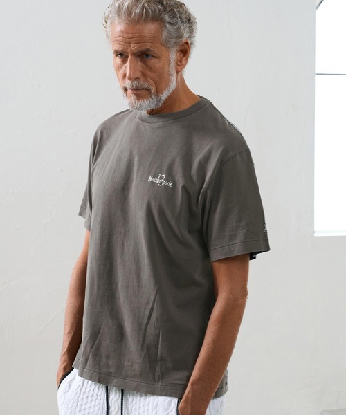 Maison code 13(メゾンコードサーティーン)の「mt10626- Faded Wash T Shirt Tシャツ(M26W-31)(Tシャツ/カットソー・メンズ・ブルー/グリーン/グレー・S/XL/M/L)」の18枚目の写真