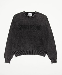 SHORT ROUND/【26年秋冬新作】ピグメントロゴニットプルオーバー