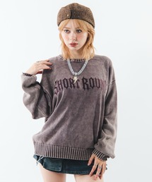 SHORT ROUND/【26年秋冬新作】ピグメントロゴニットプルオーバー