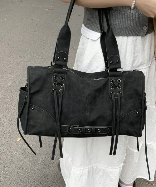 Miniministore（ミニミニストア）の「2wayトートバッグショルダー鞄斜めがけ（トートバッグ・レディース・ピンク/グレー/ブラウン/ブラック・FREE）」の9枚目の写真