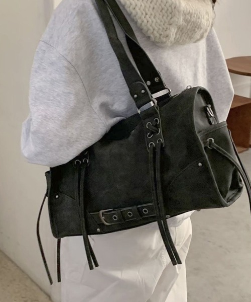 Miniministore（ミニミニストア）の「2wayトートバッグショルダー鞄斜めがけ（トートバッグ・レディース・ピンク/グレー/ブラウン/ブラック・FREE）」の10枚目の写真