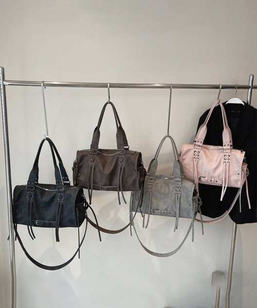 Miniministore（ミニミニストア）の「2wayトートバッグショルダー鞄斜めがけ（トートバッグ・レディース・ピンク/グレー/ブラウン/ブラック・FREE）」の22枚目の写真