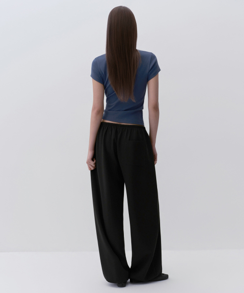 MUSINSA STANDARD WOMAN（ムシンサスタンダードウーマン）の「ウィメンズジャージバルーンジョガーパンツ[ブラック]（スウェットパンツ・レディース・その他・X-SMALL/SMALL/MEDIUM/LARGE）」の3枚目の写真