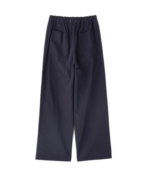 Y（ワイ）の「Y / ORGANIC COTTON RECYCLE POLYESTER TWILL EASY TROUSERS（その他パンツ・メンズ・ネイビー/ホワイト・SMALL/MEDIUM）」の6枚目の写真