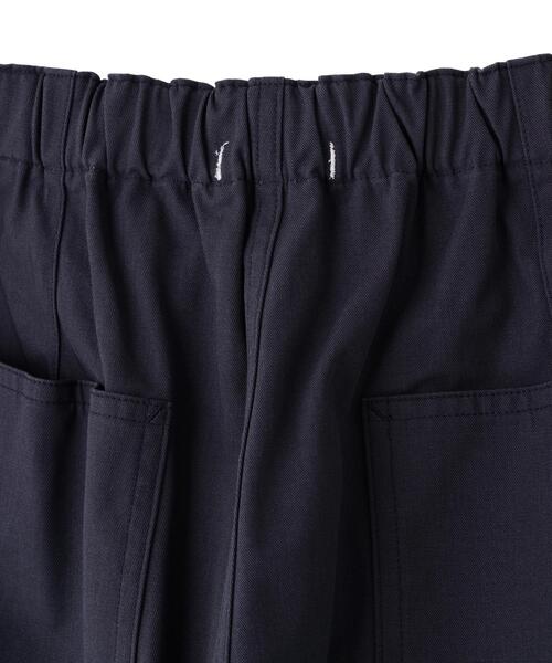 Y（ワイ）の「Y / ORGANIC COTTON RECYCLE POLYESTER TWILL EASY TROUSERS（その他パンツ・メンズ・ネイビー/ホワイト・SMALL/MEDIUM）」の12枚目の写真