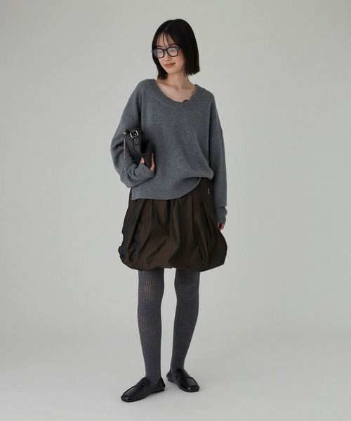BABYLONE（バビロン）の「メモリー2WAYスカート[手洗い可]（スカート・レディース・ブラウン/ブラック・フリー）」の3枚目の写真