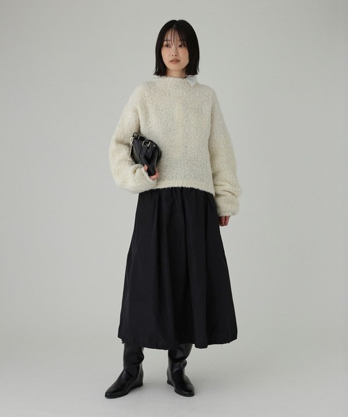BABYLONE（バビロン）の「メモリー2WAYスカート[手洗い可]（スカート・レディース・ブラウン/ブラック・フリー）」の14枚目の写真