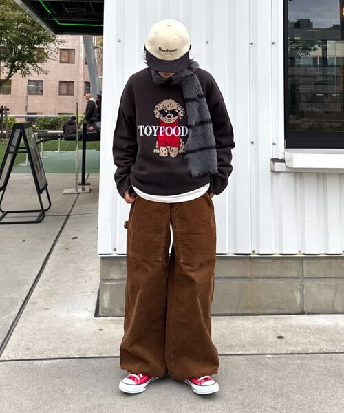 CIAOPANIC TYPY(チャオパニックティピー)の「犬 ニット アソートロゴジャガードニット(ニット/セーター・レディース・チャコールグレー/ネイビー/ブラウン/グレー/イエロー・MEDIUM/LARGE)」の13枚目の写真