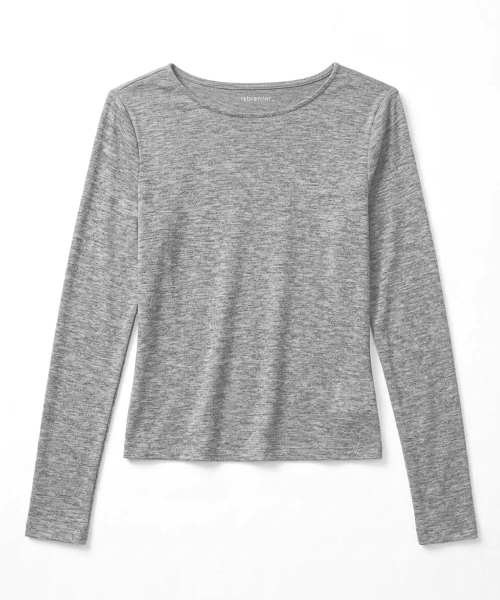 REBRENNER(リブレンナー)の「ポイントショルダー スリムフィット ロングスリーブ アイボリー(Tシャツ/カットソー・レディース・その他・FREE)」の18枚目の写真