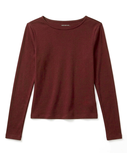 REBRENNER(リブレンナー)の「ポイントショルダー スリムフィット ロングスリーブ アイボリー(Tシャツ/カットソー・レディース・その他・FREE)」の19枚目の写真