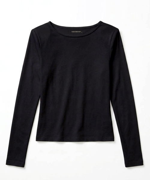 REBRENNER(リブレンナー)の「ポイントショルダー スリムフィット ロングスリーブ アイボリー(Tシャツ/カットソー・レディース・その他・FREE)」の21枚目の写真