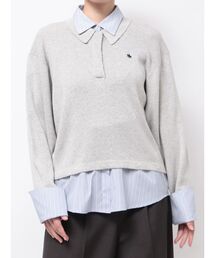 【POLO BCSコラボ】シャツレイヤードポロニットプルオーバー