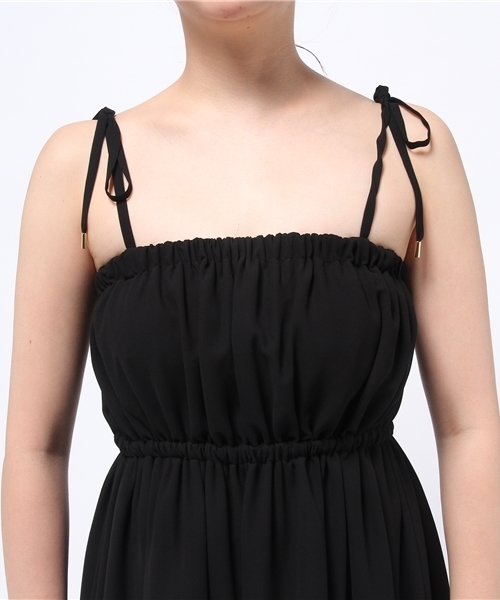 LIMITLESS LUXURY（リミットレスラグジュアリー）の「ティアードロングワンピース◆（ワンピース・レディース・ホワイト/ブラック・FREE）」の5枚目の写真