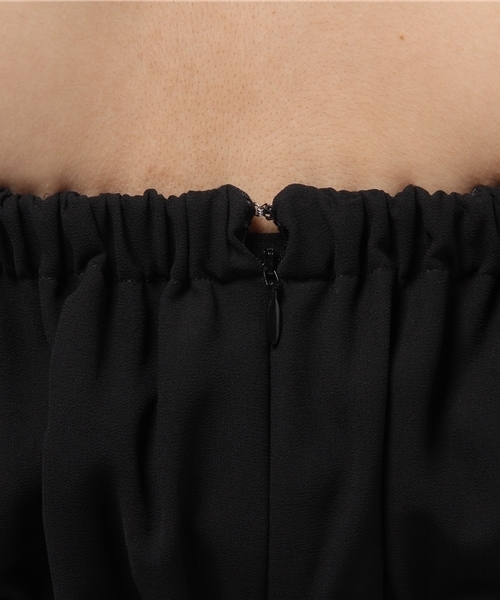 LIMITLESS LUXURY（リミットレスラグジュアリー）の「ティアードロングワンピース◆（ワンピース・レディース・ホワイト/ブラック・FREE）」の6枚目の写真