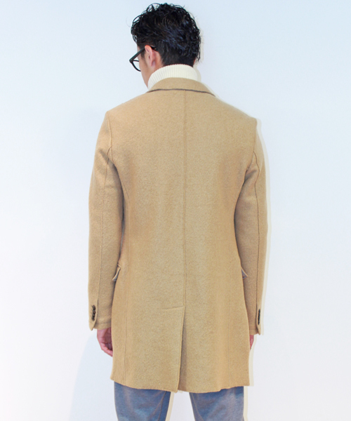 TOMMY HILFIGER（トミーヒルフィガー）の「ブークレウールチェスターコート（チェスターコート・メンズ・ネイビー/キャメル・SMALL/LARGE/MEDIUM/X-LARGE）」の5枚目の写真