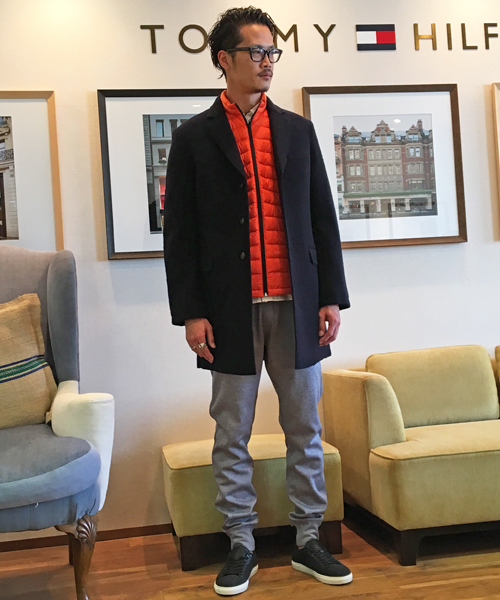 TOMMY HILFIGER（トミーヒルフィガー）の「ブークレウールチェスターコート（チェスターコート・メンズ・ネイビー/キャメル・SMALL/LARGE/MEDIUM/X-LARGE）」の9枚目の写真