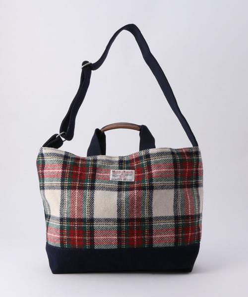 coen(コーエン)の「Harris Tweed (ハリスツイード)トートバッグ(トートバッグ・メンズ・その他1/グレー/オレンジ/ネイビー/ブラック/レッド・FREE)」の1枚目の写真