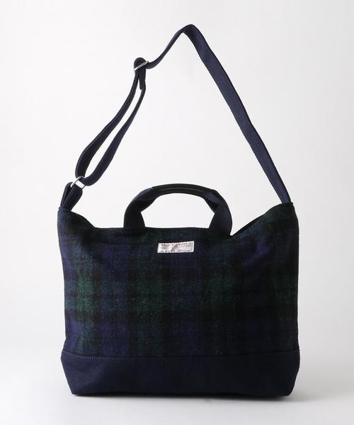coen(コーエン)の「Harris Tweed (ハリスツイード)トートバッグ(トートバッグ・メンズ・その他1/グレー/オレンジ/ネイビー/ブラック/レッド・FREE)」の4枚目の写真