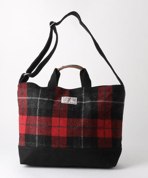 coen(コーエン)の「Harris Tweed (ハリスツイード)トートバッグ(トートバッグ・メンズ・その他1/グレー/オレンジ/ネイビー/ブラック/レッド・FREE)」の5枚目の写真