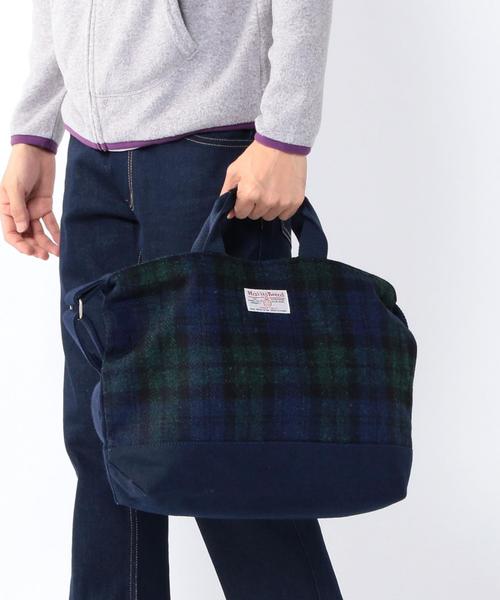 coen(コーエン)の「Harris Tweed (ハリスツイード)トートバッグ(トートバッグ・メンズ・その他1/グレー/オレンジ/ネイビー/ブラック/レッド・FREE)」の14枚目の写真