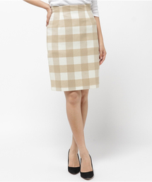NATURAL BEAUTY BASIC | ブロックチェックセットアップ スカート　【セットアップ対応商品】(スカート)