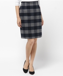 NATURAL BEAUTY BASIC | ブロックチェックセットアップ スカート　【セットアップ対応商品】(スカート)