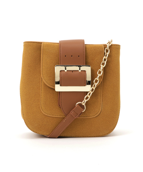 PLAIN CLOTHING（プレーンクロージング）の「ベルトモチーフショルダーバッグ【PLAIN CLOTHING】（ショルダーバッグ・レディース・バーガンディー/キャメル/グレー/ブラック・FREE）」の22枚目の写真