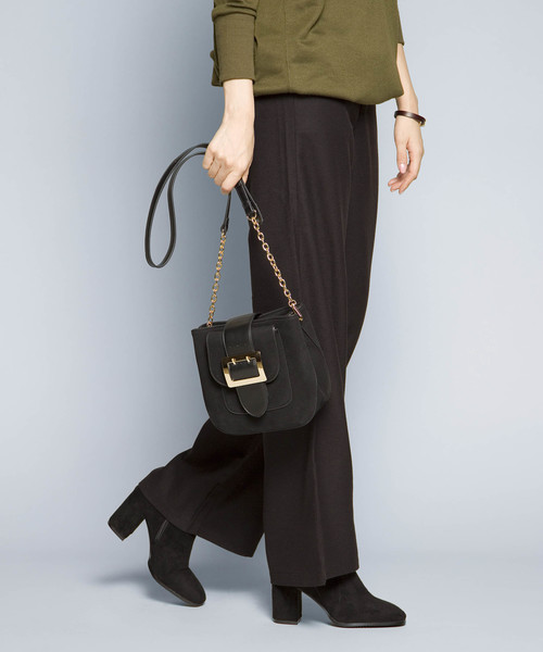 PLAIN CLOTHING（プレーンクロージング）の「ベルトモチーフショルダーバッグ【PLAIN CLOTHING】（ショルダーバッグ・レディース・バーガンディー/キャメル/グレー/ブラック・FREE）」の15枚目の写真