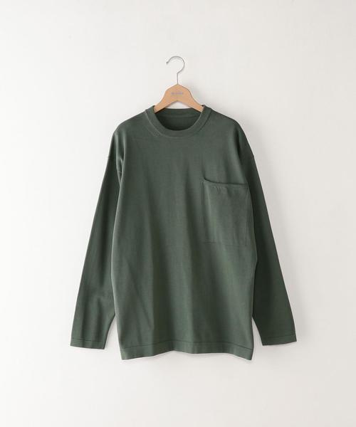 crepuscule（クレプスキュール）の「＜crepuscule＞ １POC LSL/ﾆｯﾄ（ニット/セーター・メンズ・マスタード/ライム/ネイビー・2/1）」の2枚目の写真