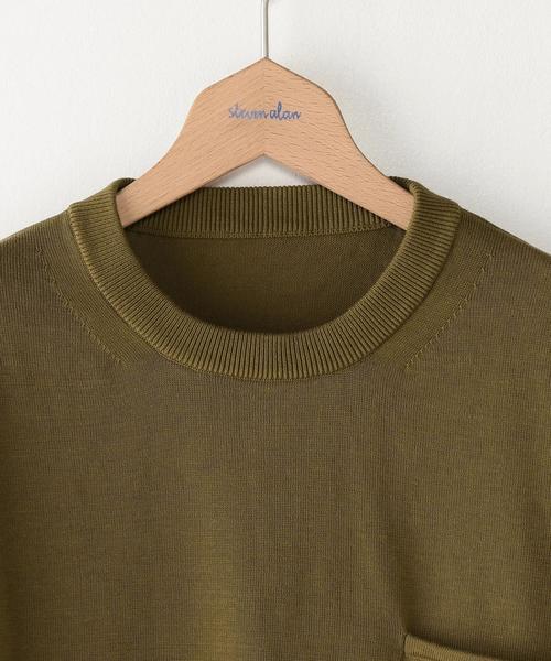 crepuscule（クレプスキュール）の「＜crepuscule＞ １POC LSL/ﾆｯﾄ（ニット/セーター・メンズ・マスタード/ライム/ネイビー・2/1）」の5枚目の写真