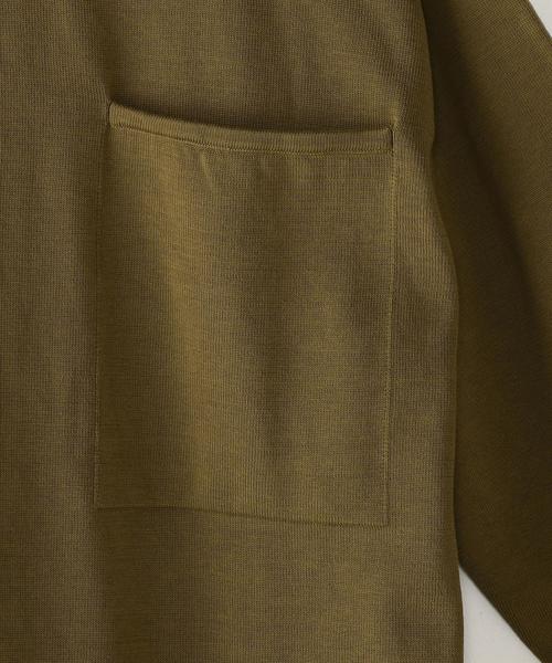 crepuscule（クレプスキュール）の「＜crepuscule＞ １POC LSL/ﾆｯﾄ（ニット/セーター・メンズ・マスタード/ライム/ネイビー・2/1）」の13枚目の写真