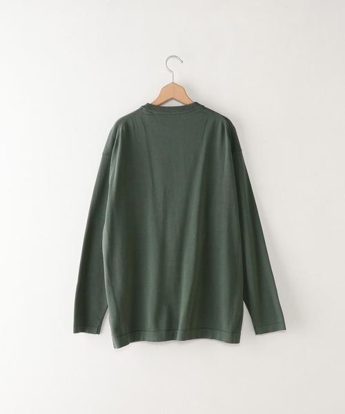 crepuscule（クレプスキュール）の「＜crepuscule＞ １POC LSL/ﾆｯﾄ（ニット/セーター・メンズ・マスタード/ライム/ネイビー・2/1）」の14枚目の写真