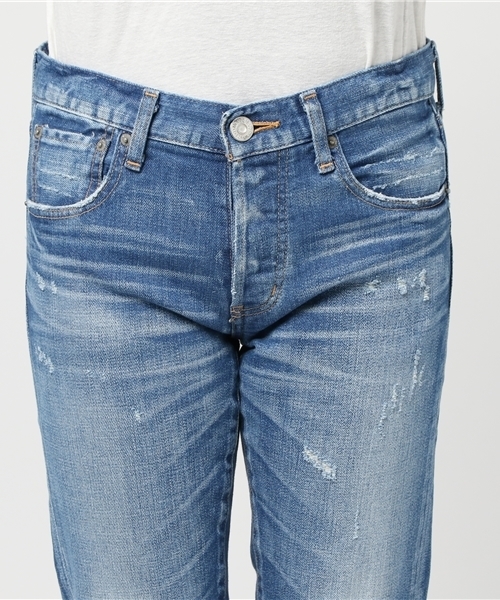 MOUSSY(マウジー)の「iSKO COMFORT Hanna Tapered(デニムパンツ・レディース・ブルー/ライトブルー・26inch/25inch/24inch/23inch/27inch)」の6枚目の写真