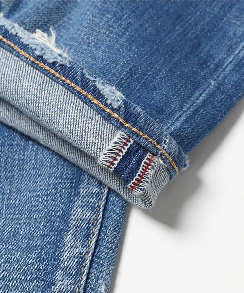 MOUSSY(マウジー)の「iSKO COMFORT Hanna Tapered(デニムパンツ・レディース・ブルー/ライトブルー・26inch/25inch/24inch/23inch/27inch)」の11枚目の写真