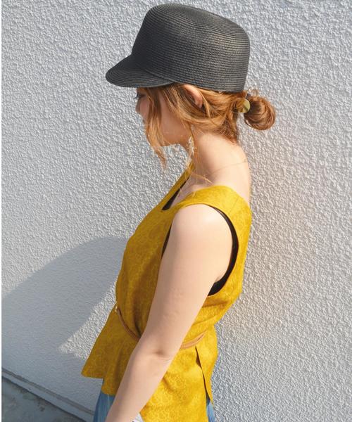 SHIPS（シップス）の「ブレードキャップ◇（キャップ・レディース・ブラック/ナチュラル・ONE SIZE）」の4枚目の写真