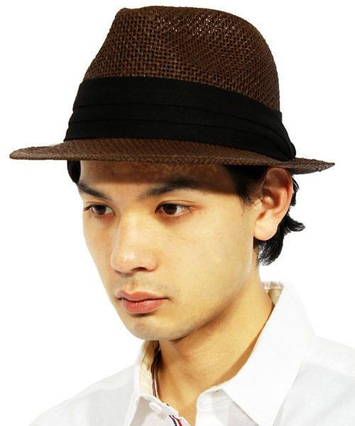 ８(eight)（エイト）の「麦わら帽子 ストロー ペーパーハット（ハット・メンズ・ナチュラル/ブラック系その他/ブラック/ライトベージュ/ブラウン系その他/ベージュ/ブラウン/ベージュ系その他・FREE）」の4枚目の写真